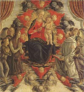 Francesco Botticini The Virgin and Child in Glory with (mk05) china oil painting image